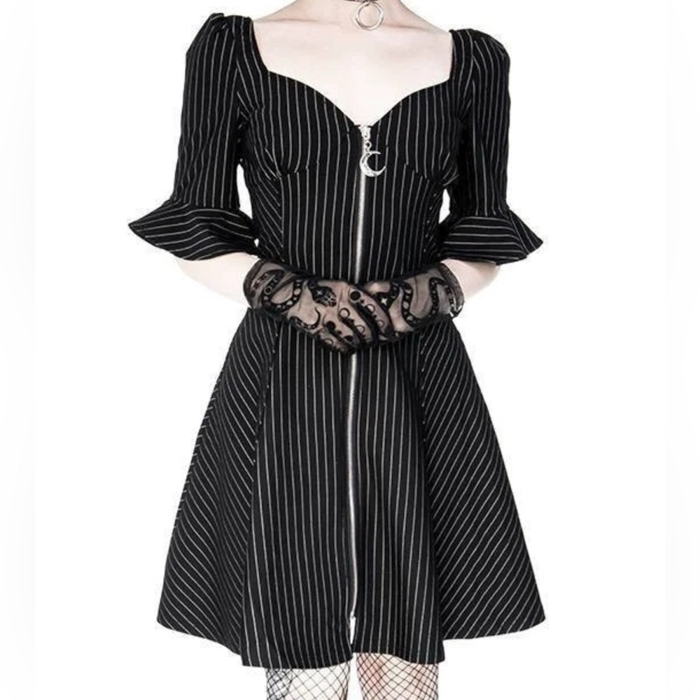 Restyle • Pinstripe Sweetheart Dress